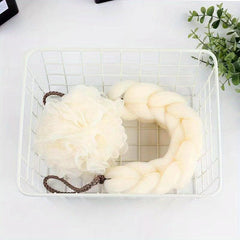 2 PCS Bath Sponge Puffs Set - Spa Puff Scrubber Ball for Face Body