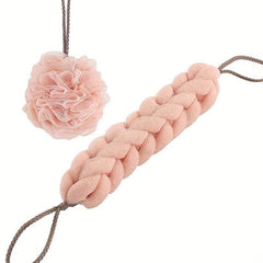 2 PCS Bath Sponge Puffs Set - Spa Puff Scrubber Ball for Face Body