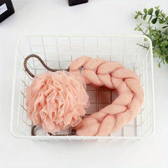 2 PCS Bath Sponge Puffs Set - Spa Puff Scrubber Ball for Face Body