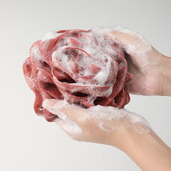 Luxurious Soft & Scrub Rose Bath Ball for Bubble Bath Experience