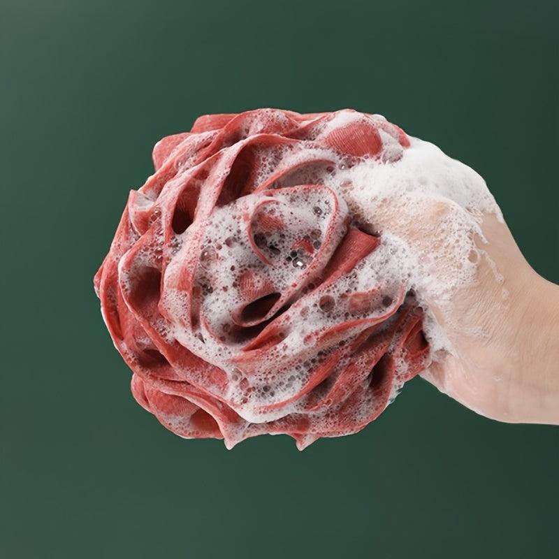 Luxurious Soft & Scrub Rose Bath Ball for Bubble Bath Experience