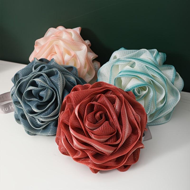 Luxurious Soft & Scrub Rose Bath Ball for Bubble Bath Experience