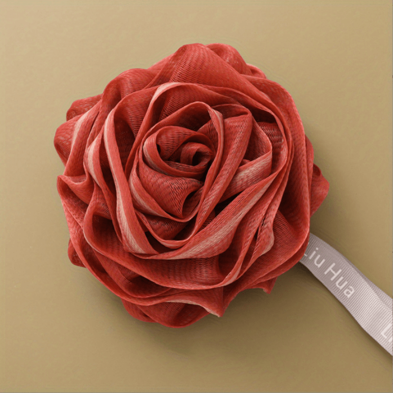 Luxurious Soft & Scrub Rose Bath Ball for Bubble Bath Experience