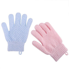 2pcs Exfoliating Gloves Body Shower Exfoliator Scrub Mitt