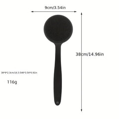 Silicone Back Scrubber with Bristles Long Handle for Exfoliating and Cleaning