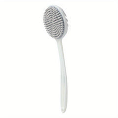 Silicone Back Scrubber with Bristles Long Handle for Exfoliating and Cleaning