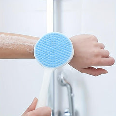 Silicone Back Scrubber with Bristles Long Handle for Exfoliating and Cleaning