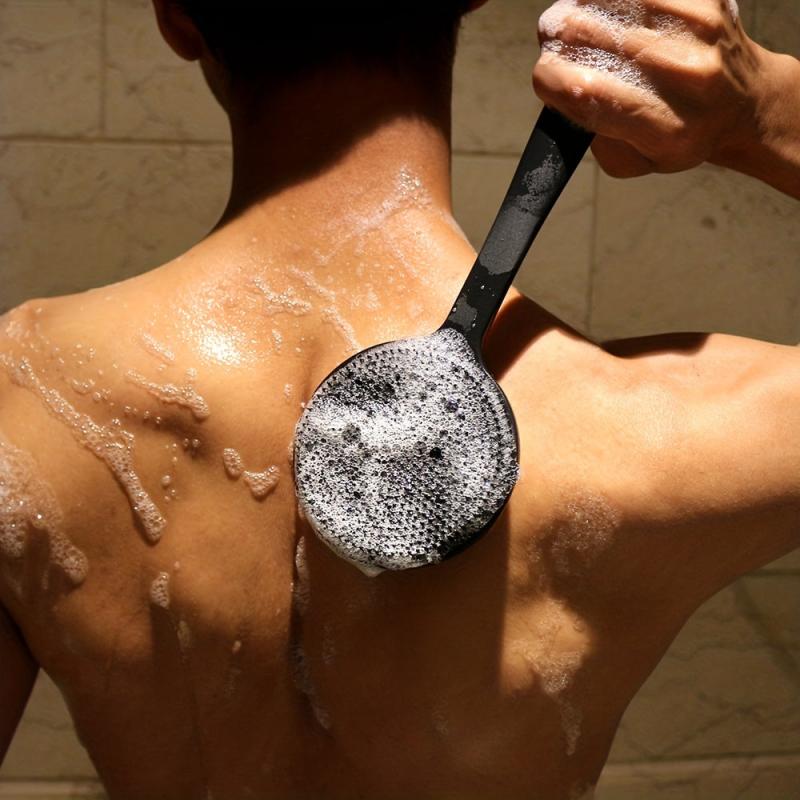 Silicone Back Scrubber with Bristles Long Handle for Exfoliating and Cleaning