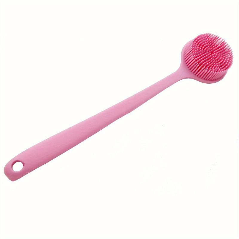Soft Silicone Back Scrubber Long Handle Bath Sponge