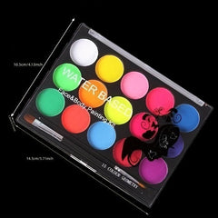 Fluorescent 15 Colors Water Soluble Body Painting Halloween Makeup