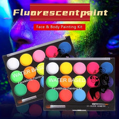 Fluorescent 15 Colors Water Soluble Body Painting Halloween Makeup