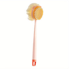 2pcs Bath Body Brush Back Scrubber Mesh Sponge with Long Handle