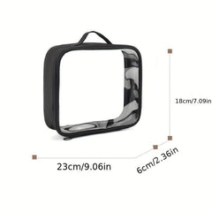 Clear Travel Toiletries Bag 5pcs Set Handle Strap Liquid Cosmetics Organizer