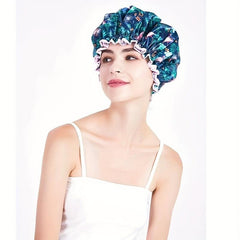 Flamingo Double Layer Waterproof Shower Cap Adult Home Travel