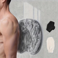 3pcs Shower Body Scrubber Mat with Suction Cup Hands Massager