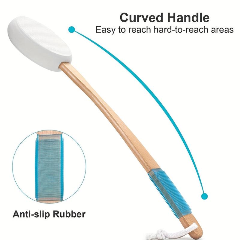 Bath Lotion Applicator for Back Self Application of Cream