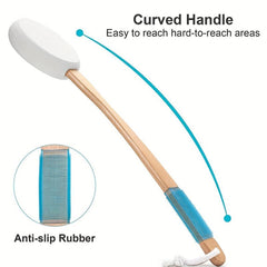 Bath Lotion Applicator for Back Self Application of Cream