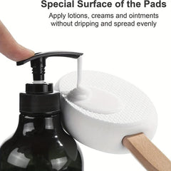 Bath Lotion Applicator for Back Self Application of Cream