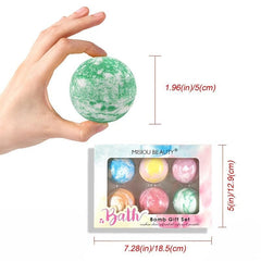 6 Pcs Bath Bomb Set Natural Bubble Bathbombs 70g