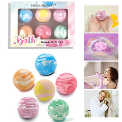 6 Pcs Bath Bomb Set Natural Bubble Bathbombs 70g