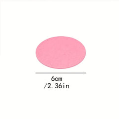 50 Natural Cellulose Facial Sponges Round Shape for Exfoliation