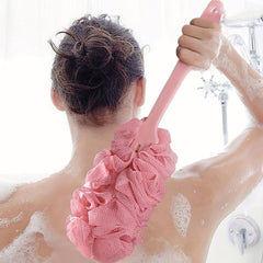 Long Handle Bath Body Brush Shower Loofah Back Scrubber