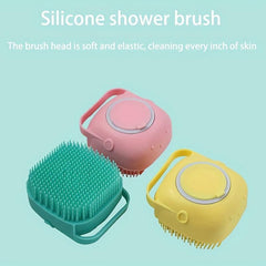 Silicone Bath Brush Exfoliator Soft Body Towel Brush