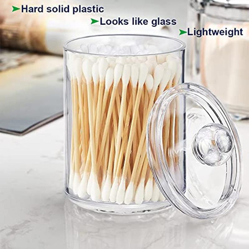 3 Pack Swab Dispenser 8 10 10 Oz Holder Organizer Canister Apothecary Jars