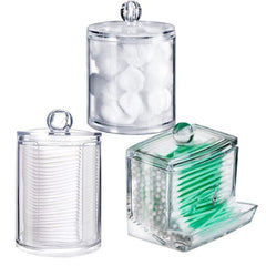 3 Pack Swab Dispenser 8 10 10 Oz Holder Organizer Canister Apothecary Jars
