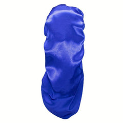 Satin Solid Long Barrel Nightcap Elastic Beauty Shower Cap
