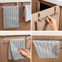 Stainless Steel Towel Rack for Bathroom Cabinet Door