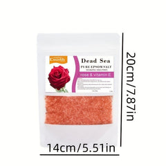 Rose Aromatherapy Bath Salts Scrub For Soaking Dry Skin Moisturize Exfoliating