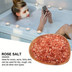 Rose Aromatherapy Bath Salts Scrub For Soaking Dry Skin Moisturize Exfoliating