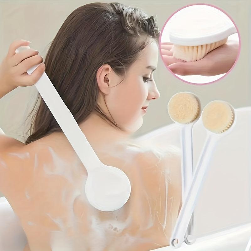 Long Handle Bath Sponge Shower Brush Soft Mesh Back Scrubber