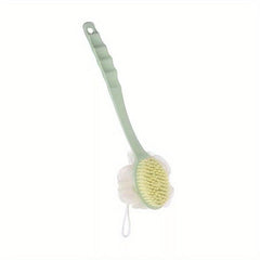 Soft Loofah and Bristles Bath Body Brush for Women and Men