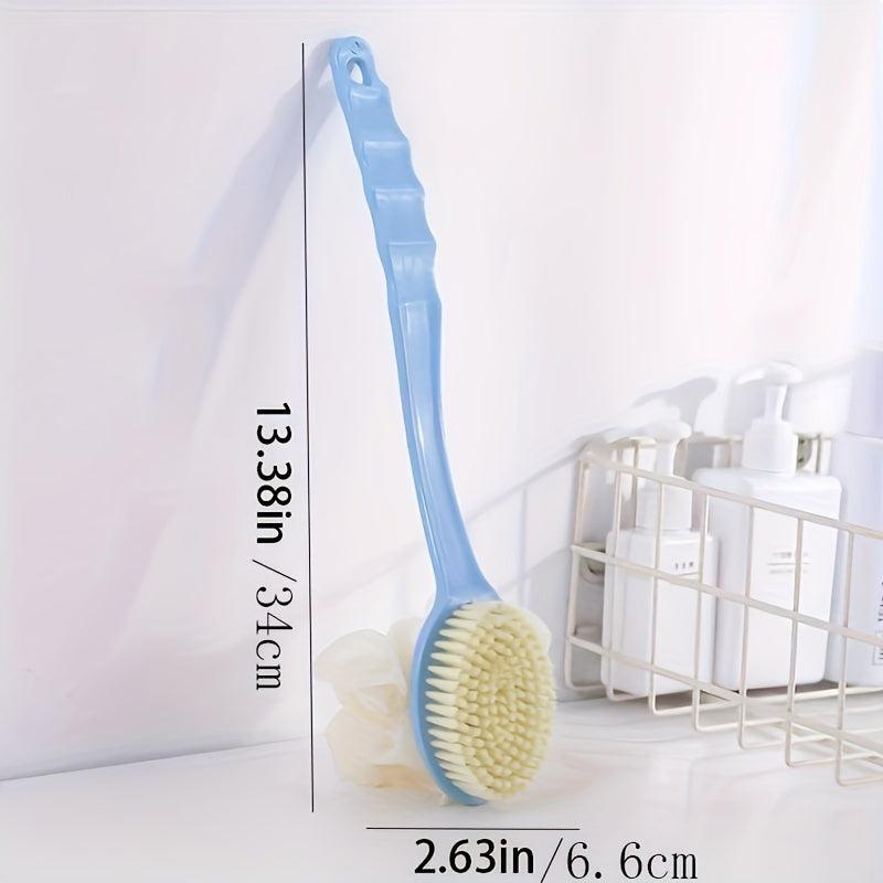 Soft Loofah and Bristles Bath Body Brush for Women and Men