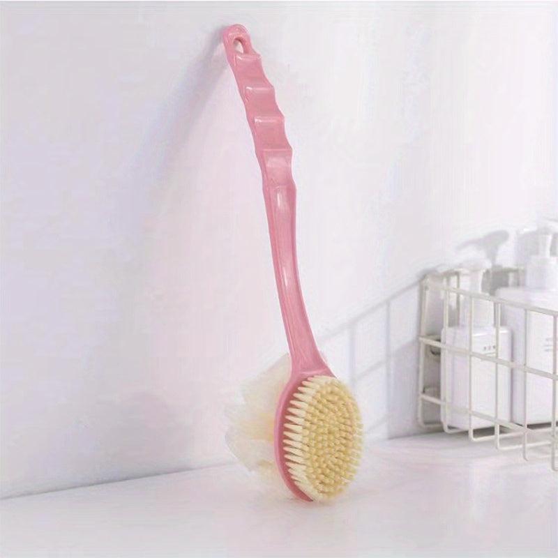 Soft Loofah and Bristles Bath Body Brush for Women and Men