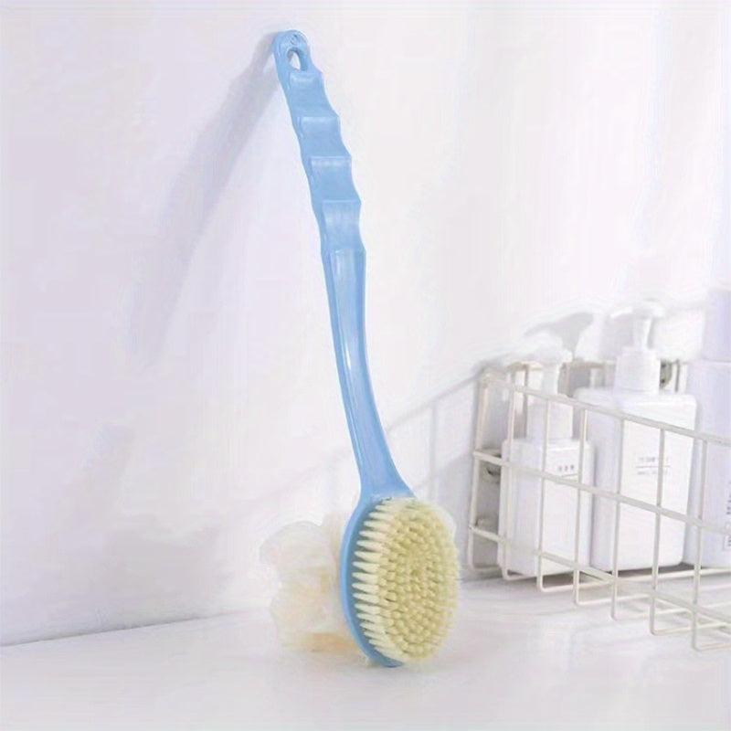 Soft Loofah and Bristles Bath Body Brush for Women and Men