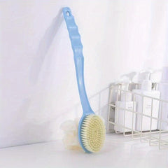 Soft Loofah and Bristles Bath Body Brush for Women and Men