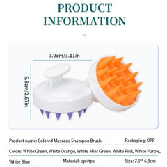 4pcs Dual Soft Silicone Shower Scrubber Massage Brush
