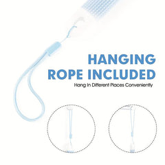 Anti-Slip Long Handle Back Scrubber for Shower with Soft Bristles