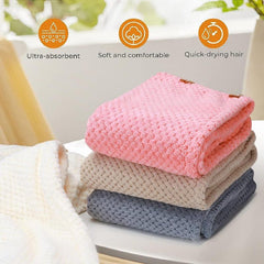 4 Pack Microfiber Hair Towel Wrap For Women