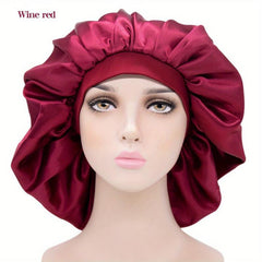 Silky Satin Long Hair Bonnet for Sleeping Chemo - Jumbo Size