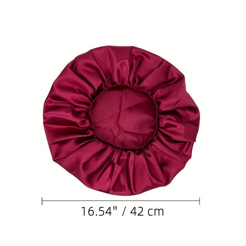 Silky Satin Long Hair Bonnet for Sleeping Chemo - Jumbo Size