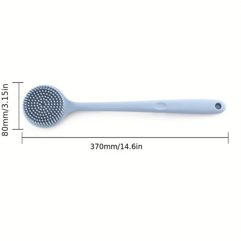 Soft Silicone Brush Back Scrubber Shower Bath Wash Pad Body Brush