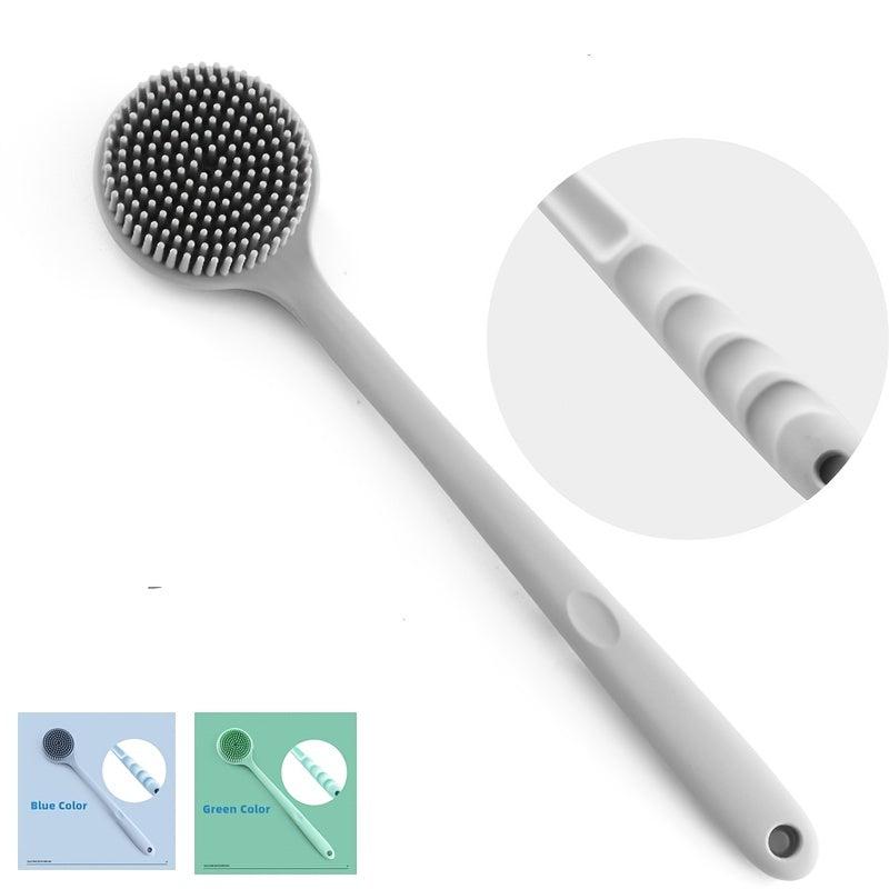 Soft Silicone Brush Back Scrubber Shower Bath Wash Pad Body Brush