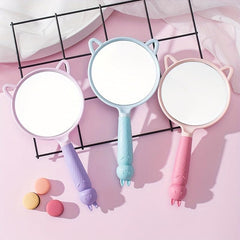 Cartoon Mouse Hand Mirror - Travel Beauty Makeup Mirror