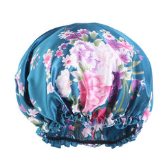 Floral Pattern Hair Bonnet Satin Bonnet For Sleeping