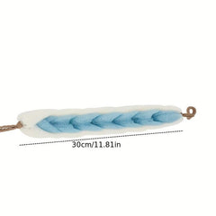 Long Stretch Back Sponge With Rope Handles Exfoliating Body Scrub