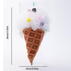 Ice Cream Bath Loofah Foaming Shower Sponge Mesh Brush